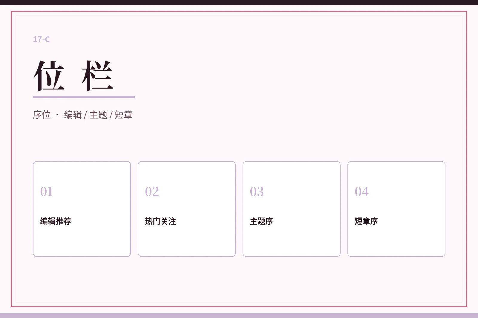 位栏配图